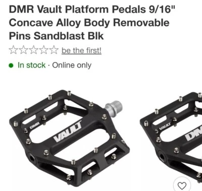 DMR Vault Pedals - Platform, Aluminum, 9/16", Sandblast Black - Image 1 of 4
