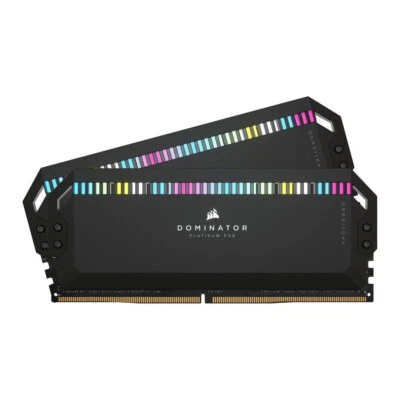 Corsair DOMINATOR PLATINUM RGB 32GB (2x16GB) DDR5 Memory 5600Mhz 36-36-36-76 CAS - Image 1 of 4
