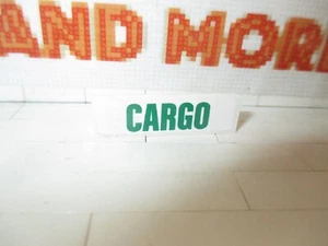 Lego - 1x Panel 1x4x1 Green 'CARGO' 60052 Pattern 30413pb042 - Imagen 1 de 1