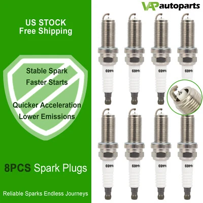 8x bujías de iridio y platino para Infiniti FX45 2003-2008 4,5 L V8 Foto 1 de 4