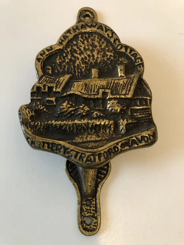 Vintage Brass Door Knocker, Ann Hathaway's Cottage, Made in England, never used! Cover