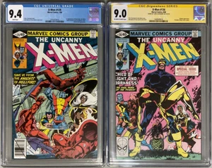 🔥MCU Comic Keys🔥X-Men 129 136 Signed🔥CGC 9.4 9.0🔥1st Kitty Pryde Emma Frost - Picture 1 of 4