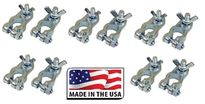 (10) MARINE BATTERY TERMINAL 3/8" Zinc Wing Nut OEM Spec. Made in USA  - Picture 1 of 1