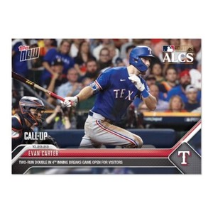 💥 EVAN CARTER💥  PostSeason Double 2023 Topps Now #1037 Texas Rangers PRESALE