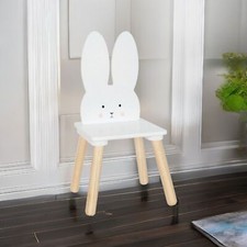 Sedia in legno bambini coniglio carino design forte per tavolo da scrivania bambino bambino bambina 3-6 anni