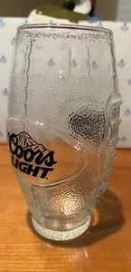 Coors Light Football Shaped Textured Beer Pilsner Glass NFL - Picture 1 of 2