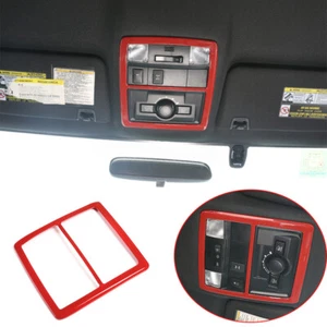 Fit For T@yota T@coma 2016-2020 Red ABS Front Roof Reading Light Lamp Cover Trim - Picture 1 of 9