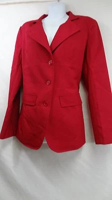 MetroStyle Red Blazer/Overcoat/Jacket/Business-Coat Size 10 Classy/Formal - Image 1 of 2