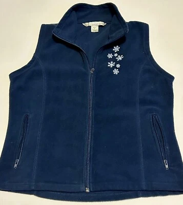 Chaleco Copo de Nieve Tri-Mountain Mujer Talla Mediana Invierno Navidad Foto 1 de 4