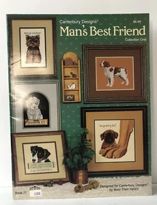 Canterbury Designs "Man's Best Friend" Counted Cross Stitch Patterns by Yanich - Picture 1 of 12