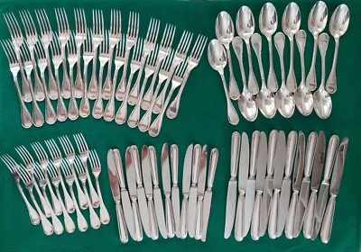 Posate Sambonet Baroque EPNS Manico cavo Orfévre servizio 72 pezzi anni 70 - Immagine 1 di 4