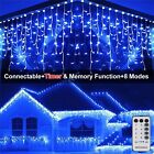Led Curtain Icicle Lights Led Fairy Christmas Indoor Outdoor Wedding Home Decor