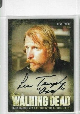 The Walking Dead Season 3 Part 1 Autograph Card A9 Lew Temple as Axel "Variant" - Image 1 of 3