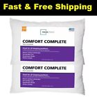 New ListingComfort Complete Cool Soft Bed Pillow pack of 2 Washable Standard/Queen Size