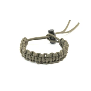 Bracciale regolabile in paracord intrecciato in verde oliva drab di APMOTS - Foto 1 di 3