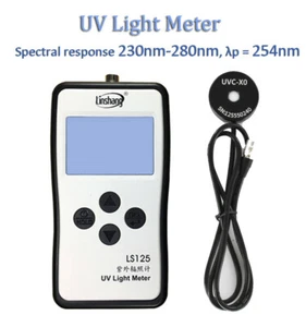 Probador de intensidad de medidor de luz UVC para lámpara de mercurio de esterilización UV de 253,7 nm - Imagen 1 de 16