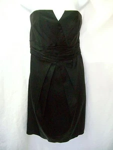Vestido negro sin tirantes WHITE HOUSE BLACK MARKET nuevo con etiquetas talla 4 - Imagen 1 de 4