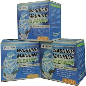 HINIO Washing Machine Cleaner, Cleans Front Load &Top Load Washers, 36Tablets