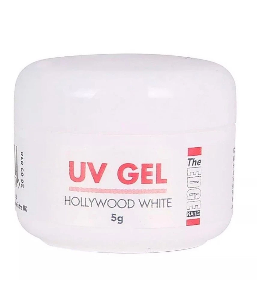 THE EDGE UV GEL HOLLYWOOD WHITE 5g - FREE P&P - Image 1 of 1