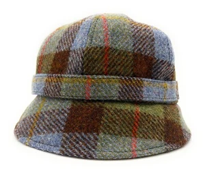 Damen Harris Tweed Macleod Tartan Flapper Hut 56 cm - 61 cm British Made  - Bild 1 von 3