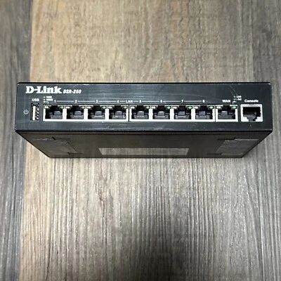 D-Link DSR-250 8 Port Gigabit VPN Router Tested Great Condition With Cord - Image 1 of 2
