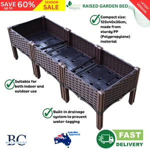 Greenfingers Garden Bed 120x40x36cm PP Planter Box Raised Herb Growing Container - Picture 1 of 13