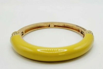 Lia Sophia Chromatic Yellow/Gold Stretch Goldtone Brushed Finish Bracelet - Image 1 of 3