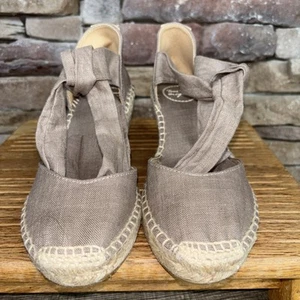 Toni Pons Origens Wrap Around Julia Taupe 3” Rope Wedge Shoes 36/ US 6 NIB - Picture 1 of 15