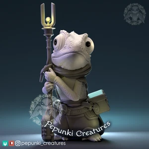 Mecánico Camaleón | Escala de mesa o exhibición | Miniatura D&D Humblewood TTRPG - Imagen 1 de 10