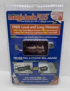 Magic Jack Plus Free Local Long Distance Calling Telephone Unit International - Afbeelding 1 van 6