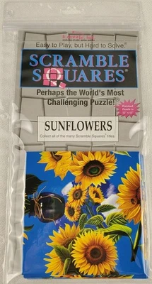 Scramble Squares Sunflowers 2023 Puzzle Brain Teaser 9 Pcs. Made in USA Open Box - Image 1 of 4