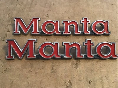 1970-75 Opel Manta Fender Emblems OEM - Pair - Image 1 of 4