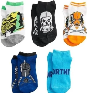 Fortnite No Show Socken 5er Pack Jungen Paket offiziell lizenziert M/L Schuhgröße 4-10 - Bild 1 von 3