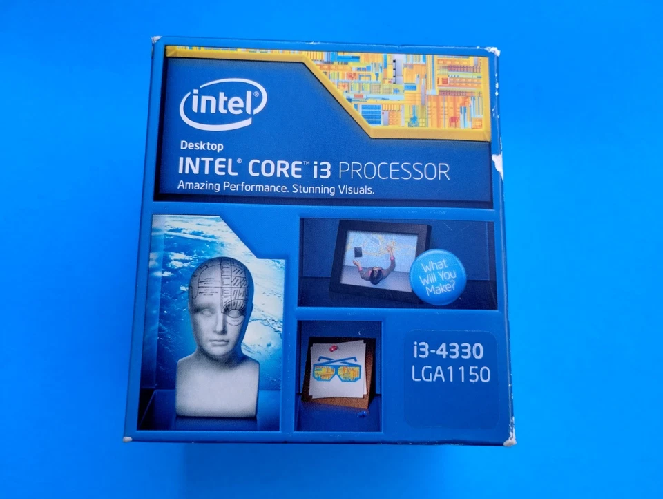New Intel Core i3-4330 3.50GHz 4MB LGA1150 Dual Core  Processor,  Sealed - Image 1 of 4