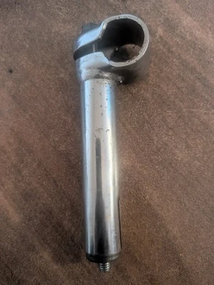 Potence vélo ville acier chromé vintage ancien Ø 22 mm - Photo 1/3