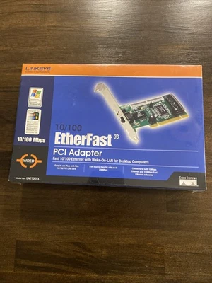Linksys 10/100 LAN Card Etherfast PCI Adapter LNE100TX *New Sealed Box* - Image 1 of 2