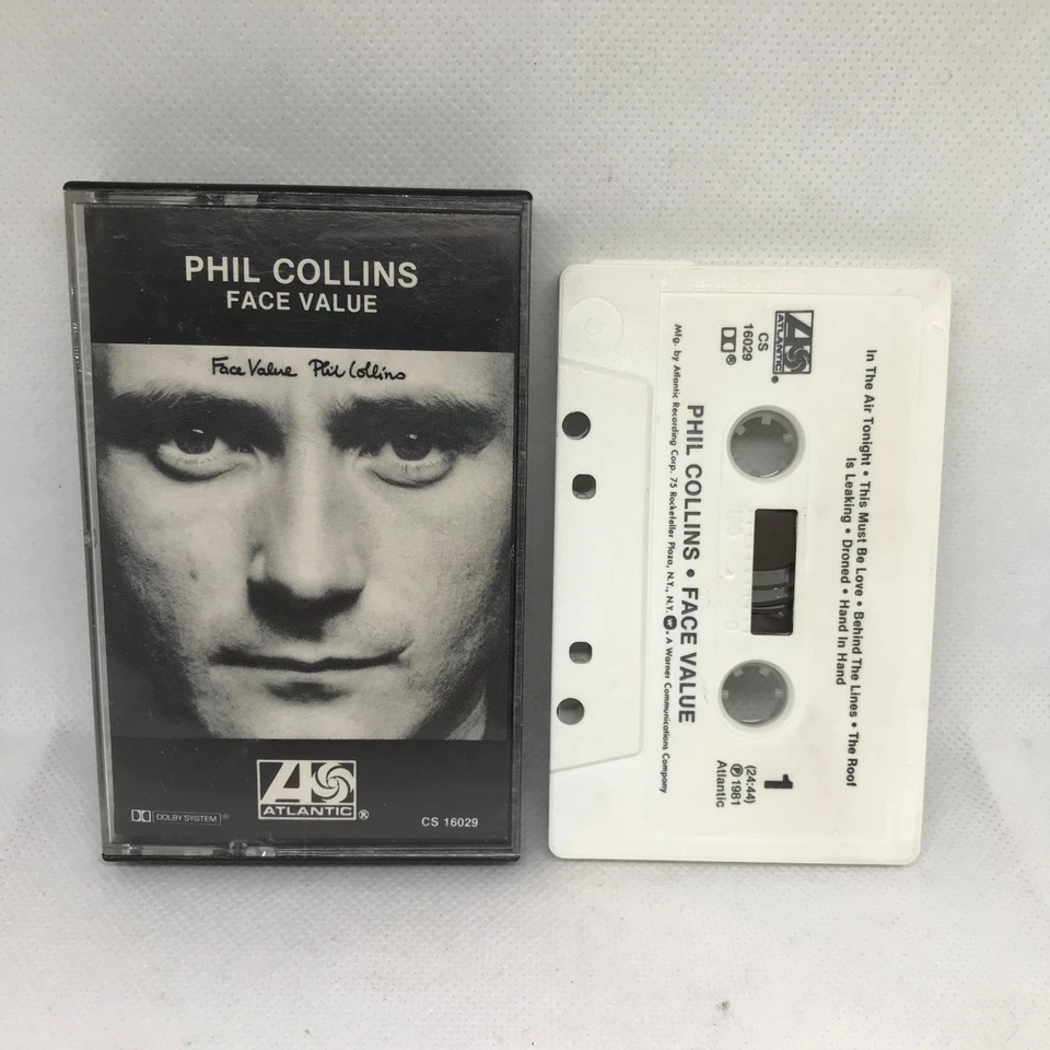 Phil Collins Face Value 1981 Cassette Atlantic Genesis Tape TESTED - Image 1 of 1