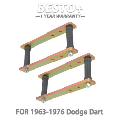 Elevador de grillete de resorte de hoja trasera ajustable de 1" a 4" para Plymouth Valiant Duster Foto 1 de 4