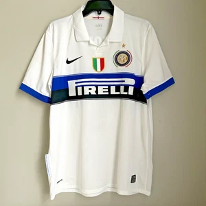 Pirelli 2010-11 Inter Milan Eto’o Soccer Football Jersey Men Large White Away #9 - Bild 1 von 17