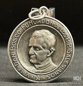 Uruguay Paysandú 1923 Ehrwürdiger Johannes Bosco, Unsere Liebe Frau von der Rosenkranzschule, Medaille - Bild 1 von 6