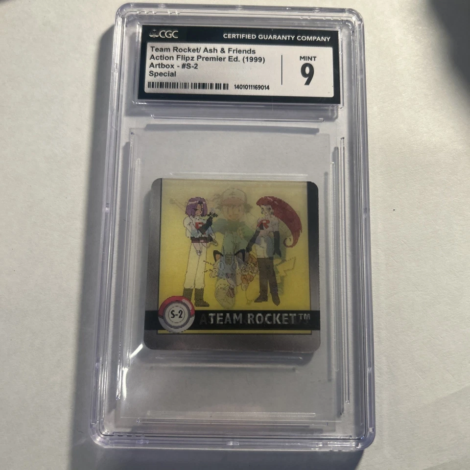 1999 Pokemon Team Rocket/Ash & Friends Action Flipz S-2 Graded CGC 9 - Image 1 of 4