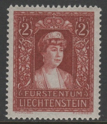 Лихтенштейн 1935 2fr принцесса Эльза Sc 130 MNH VF CV $140 - Изображение 1 из 2