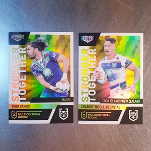 2024 NRL Elite Multicultural Round Team Set (2 Cards) New Zealand Warriors - Bild 1 von 2