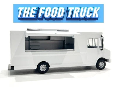 USA - STEP VAN Food Truck   - white - American Diorama 1:64 - Photo 1/4