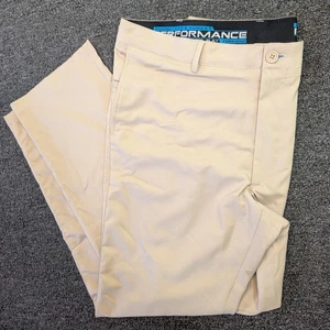 Roundtree & Yorke Performance Tech Pants Men's 38x30 Beige Golf Casual - Picture 1 of 8