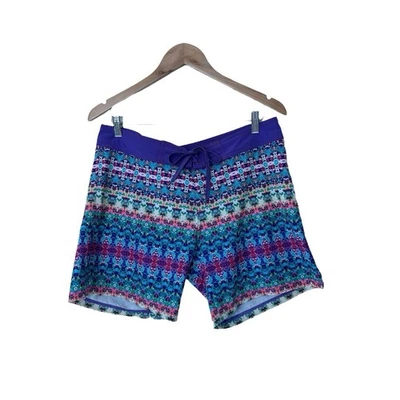 Prana Women’s Makenna Surfing Swim Beach Geometric Board Shorts M - Image 1 of 4