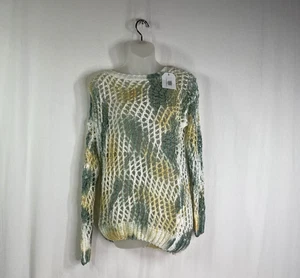NWT Vive Boutique "Vocal" Women's Crochet Multicolor Sweater - Size S/M - Picture 1 of 5