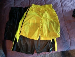 Lot Of 3 Tween Boys Athletic Basketball Shorts Sz L FILA NIKE Champion - Picture 1 of 7