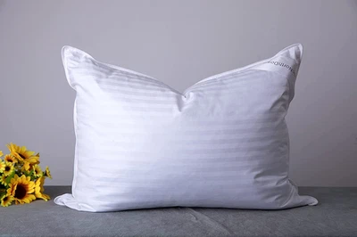 Standard Goose down Feather Hotel Collection Bed Pillows for Sleeping One Pillo - Image 1 of 4