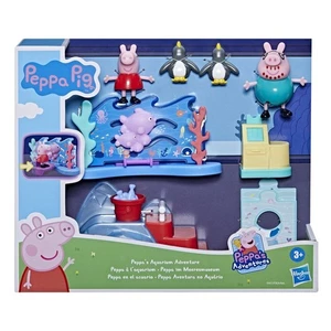 HASBRO PEPPA PIG  PEPPA'S AQUARIUM ADVENTURES PLAY SET CON PERSONAGGI - Imagen 1 de 8